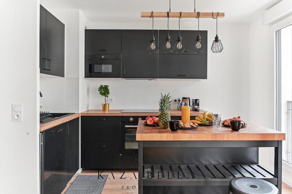 Kaza Bella - Saint Ouen Beautiful Apartment Rom bilde